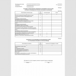Форма "Расчет по начисленным и уплаченным страховым взносам на обязательное социальное страхование от несчастных случаев на производстве и профессиональных заболеваний, а также по расходам на выплату страхового обеспечения" (форма 4 - ФСС). Таблицы 3 и 4