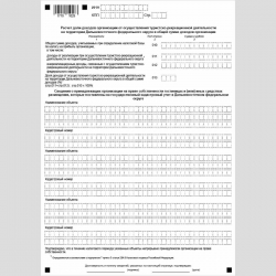 Форма КНД 1111014 "Сведения о доле доходов организации от осуществления туристско-рекреационной деятельности на территории Дальневосточного федерального округа в общей сумме доходов организации". Стр. 2
