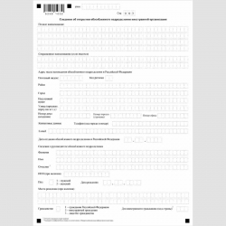 Форма КНД 1113023 "Заявление иностранной организации о постановке на учет в налоговом органе в связи с открытием обособленного подразделения" (Форма №11НП-Учет). Стр. 3