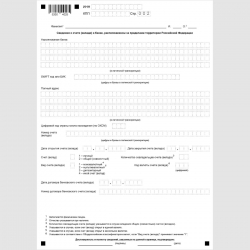 Форма КНД 1120107 "Уведомление об открытии (закрытии) счета (вклада) в банке, расположенном за пределами территории Российской Федерации". Стр. 2