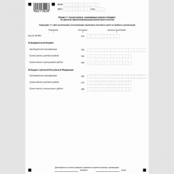 Форма КНД 1151006 "Налоговая декларация по налогу на прибыль организаций". Подраздел 1.1 Раздела 1