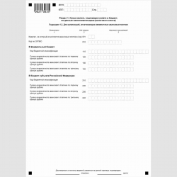 Форма КНД 1151006 "Налоговая декларация по налогу на прибыль организаций". Подраздел 1.2 Раздела 1
