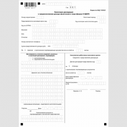 Форма КНД 1151021 "Налоговая декларация о предполагаемом доходе физического лица" (форма 4-НДФЛ)
