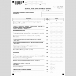 Форма КНД 1151038 "Налоговая декларация по налогу на прибыль иностранной организации". Стр. 19