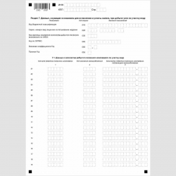 Форма КНД 1151054 "Налоговая декларация по налогу на добычу полезных ископаемых". Раздел 7 "Данные, служащие основанием для исчисления и уплаты налога, при добыче угля по участку недр"