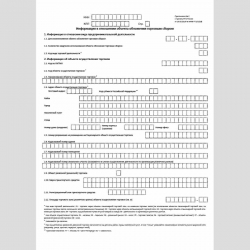 Форма КНД 1160111 "Информация о выявлении недостоверных сведений в отношении объекта обложения торговым сбором". Стр. 2