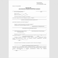 Форма КНД 1165052 "Протокол рассмотрения материалов налоговой проверки". Стр. 1