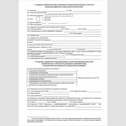 Форма "Сведения об установлении опеки, попечительства и управлении имуществом в отношении физических лиц - собственников (владельцев) имущества" (Форма ОП) . Стр. 2