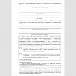 Форма "Заявление застрахованного лица о выборе инвестиционного портфеля (управляющей компании)". Стр. 2