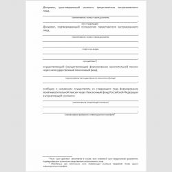 Форма "Заявление застрахованного лица о досрочном переходе из негосударственного пенсионного фонда в Пенсионный фонд Российской Федерации" . Стр. 2